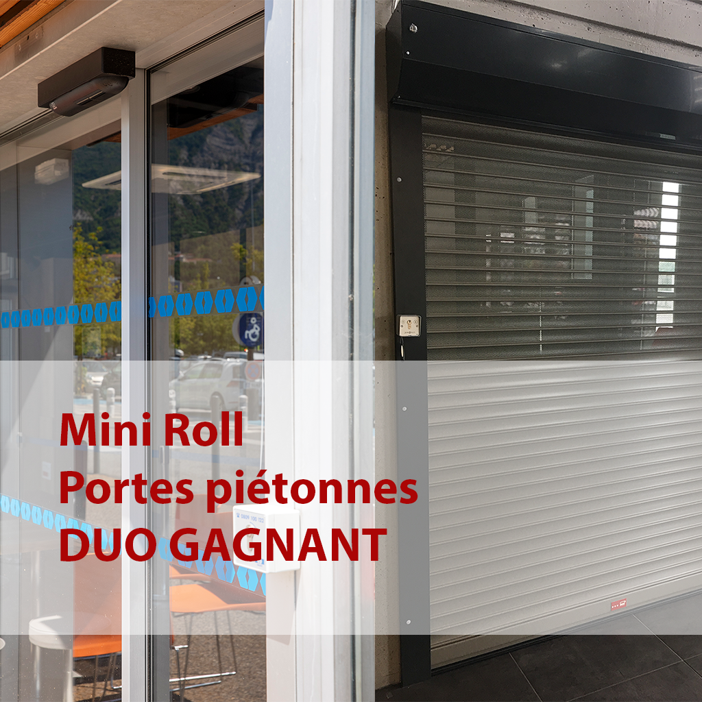 Les portes piétonnes automatiques et mini roll Iseavercor, la solution pour la sécurité de vos commerces